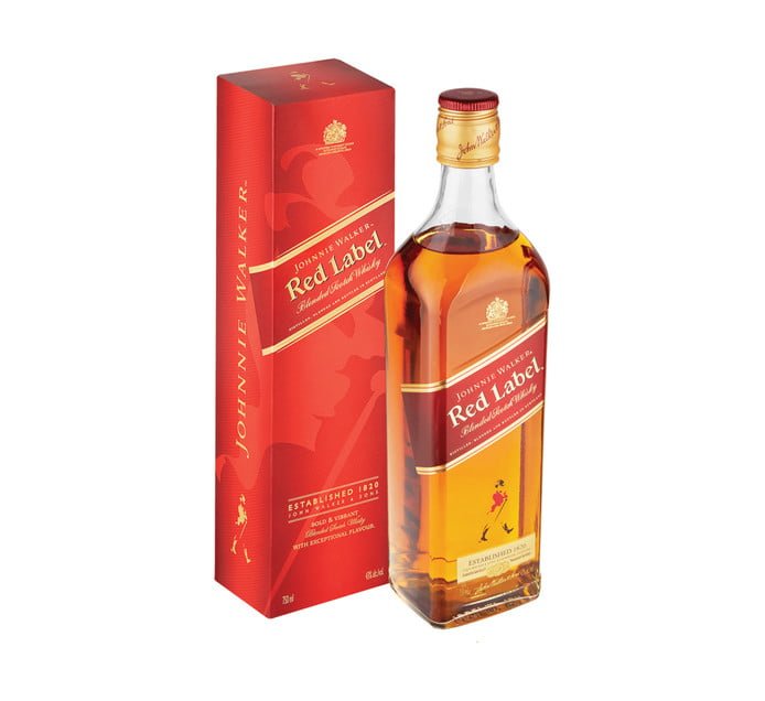 Johnnie Walker Red Label Blended Scotch Whisky 750ml