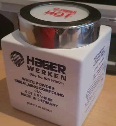 Hager Werken Embalming Powder