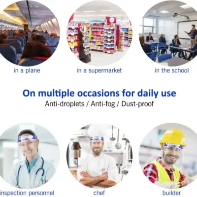 Reusable Safety Face Shield - Lightweight Full Face Shield Visor