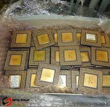 486 & 386 Cpu Scrap - CPU Ceramic Processor Scrap with Gold Pins
